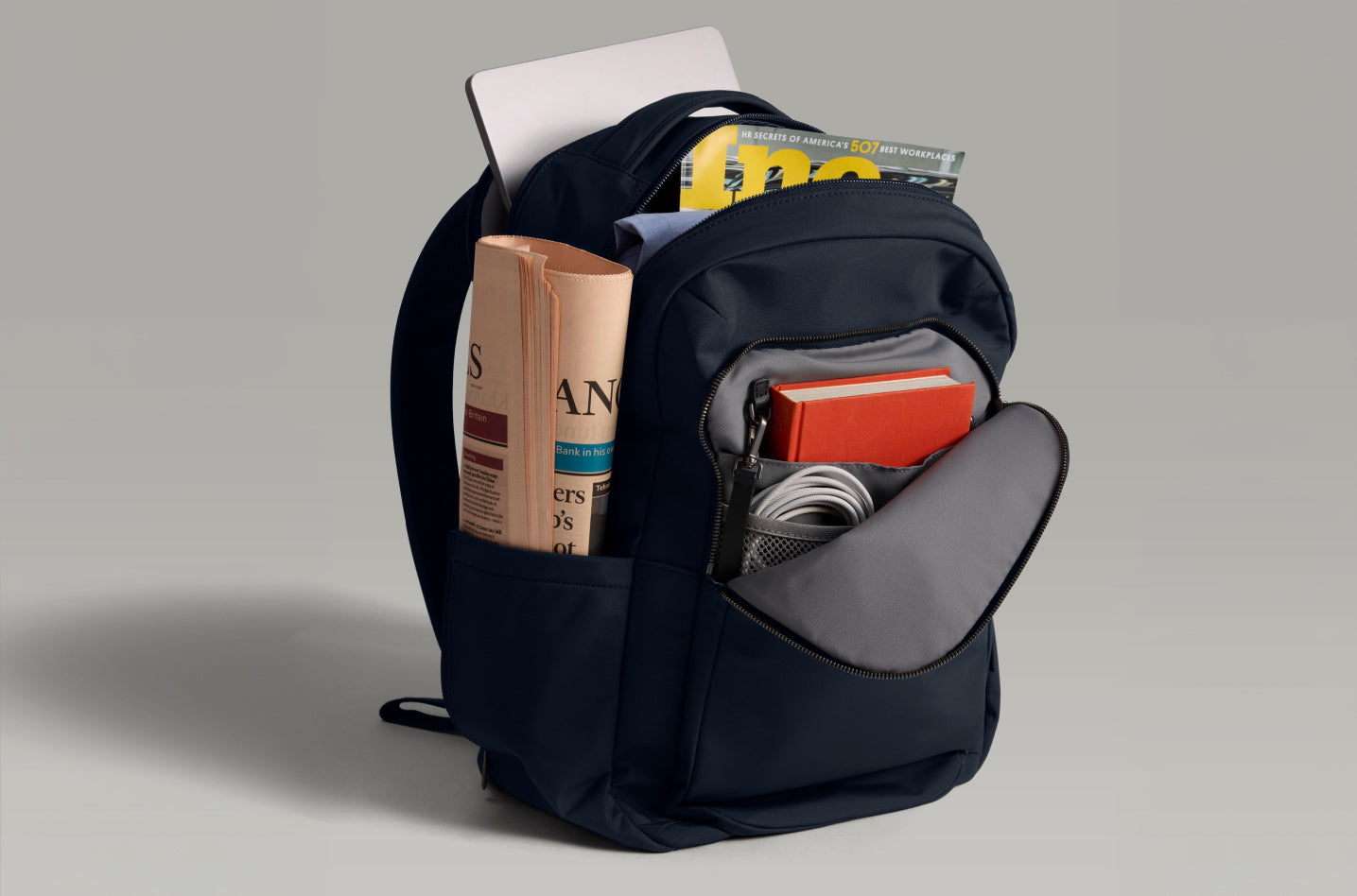 Backpack, packed